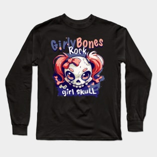 Skull Girl, Skull Fun T-Shirt 02 Long Sleeve T-Shirt